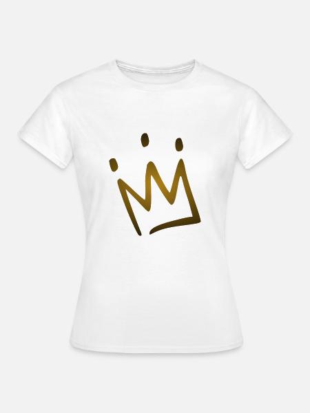 Krone - Frauen T-Shirt - Weiß
