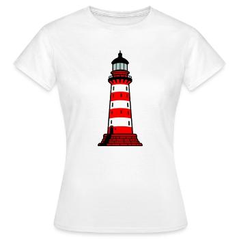 Lighthouse - Women's T-Shirt - white - Front - AI Model Female 172 dark (172cm)