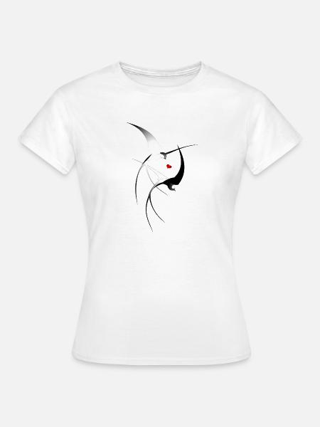 Vogel Schwalben - Frauen T-Shirt - Weiß
