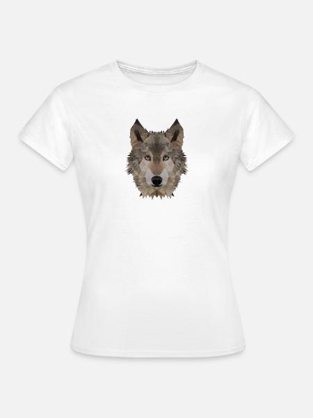 Wolf - Frauen T-Shirt - Weiß