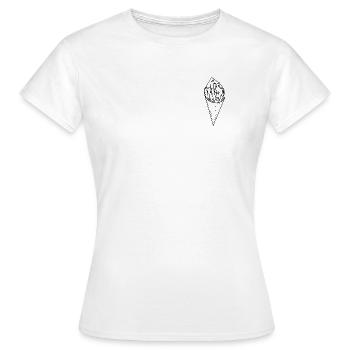 Pommes – Minimalistisches Fastfood Design - Frauen T-Shirt - Weiß - Vorne - AI Model Female 172 dark (172cm)