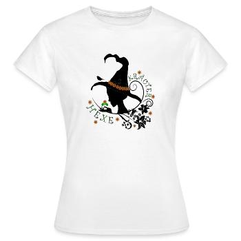 Kräuterhexe Hexe Natur Kräuter Wildpflanzen Bio - Frauen T-Shirt - Weiß - Vorne - AI Model Female 172 dark (172cm)