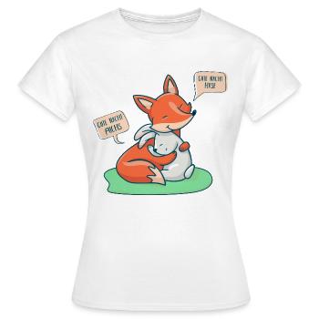Où le renard et le lièvre disent « bonne nuit » - T-shirt Femme - blanc - Devant - AI Model Female 172 dark (172cm)