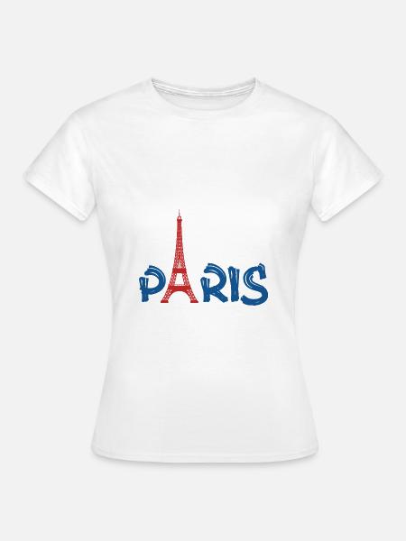 PARIS - Frauen T-Shirt - Weiß