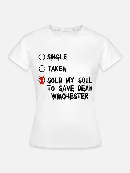 Rotes X-Tropfen Motiv Supernatural - Frauen T-Shirt - Weiß
