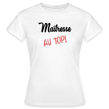 GELIEBTE - Frauen T-Shirt - Weiß - Vorne - AI Model Female 172 dark (172cm)
