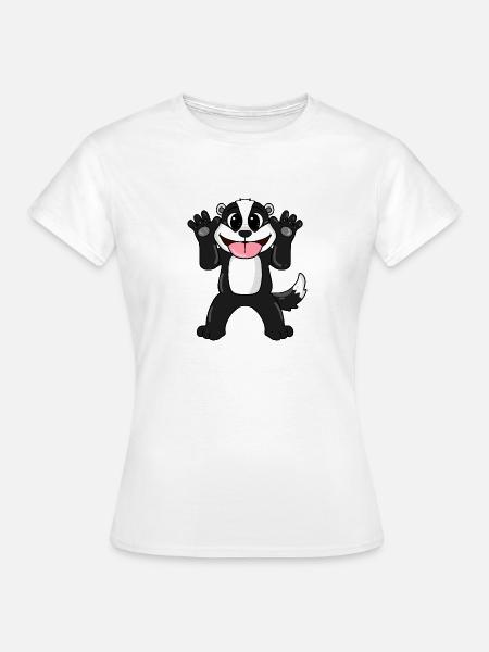 Dachs - Frauen T-Shirt - Weiß