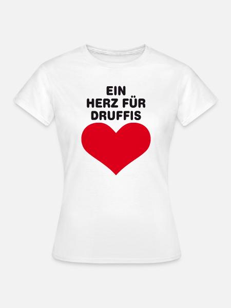 Ein Herz für Druffis - Frauen T-Shirt - Weiß