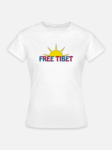 free tibet - Frauen T-Shirt - Weiß