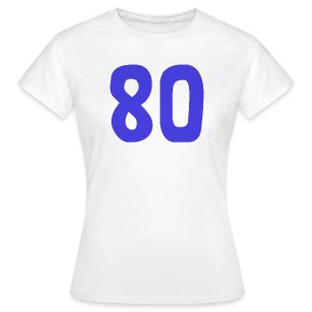 HAPPY BIRTHDAY. HAPPY BIRTHDAY. ANNIVERSARY. - Women's T-Shirt - white - Front - AI Model Female 172 dark (172cm)