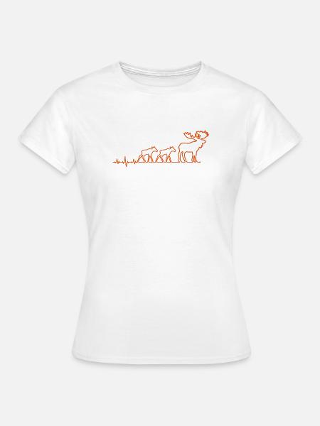 elch moose - Frauen T-Shirt - Weiß