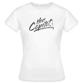 Her Copilot - T-shirt Femme - blanc - Devant - AI Model Female 172 dark (172cm)