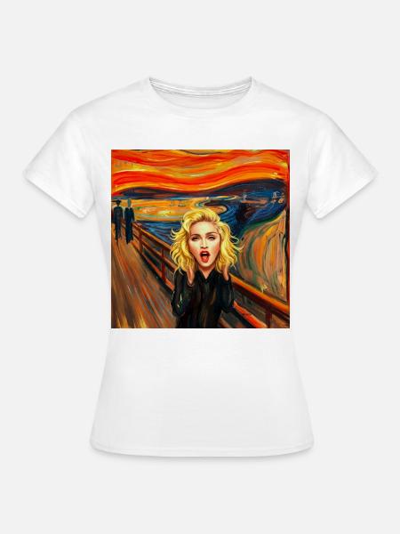 Madonnas Schrei - Frauen T-Shirt - Weiß