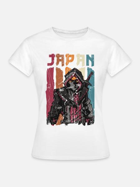 Japan Samurai Ninja Krieger - Frauen T-Shirt - Weiß