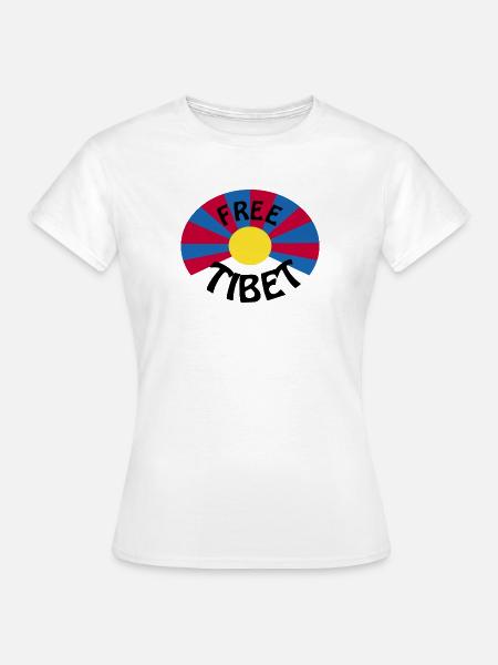 free tibet - Frauen T-Shirt - Weiß