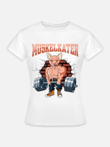 Fitnesstraining Pumpen Muskelkater beim Kreuzheben - Frauen T-Shirt - Weiß
