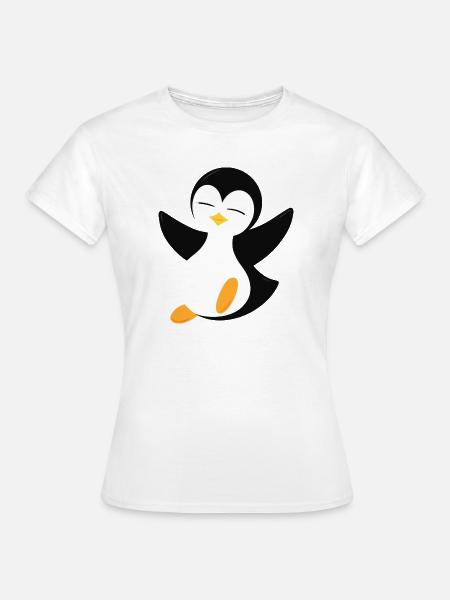 Pinguin - Frauen T-Shirt - Weiß