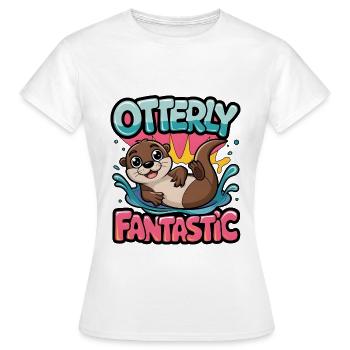 Otterly Fantastic - Women's T-Shirt - white - Front - AI Model Female 172 dark (172cm)