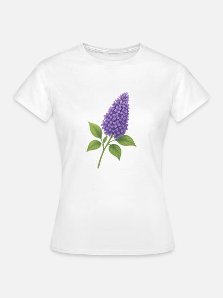Fliederblüte – zarte Frühlingspracht - Frauen T-Shirt - Weiß