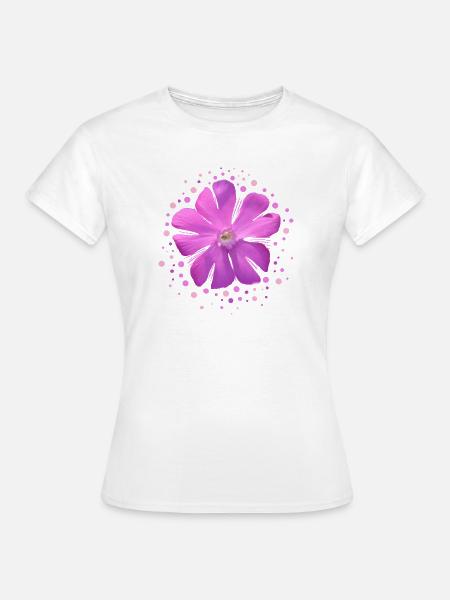 pink flower - Frauen T-Shirt - Weiß