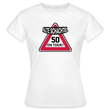 Geburstag Frau Alte Schachtel 50 Birthday - Frauen T-Shirt - Weiß - Vorne - AI Model Female 172 dark (172cm)