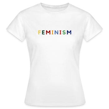 Feminism - T-shirt Femme - blanc - Devant - AI Model Female 172 dark (172cm)