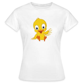 Mignon poussin - T-shirt Femme - blanc - Devant - AI Model Female 172 dark (172cm)