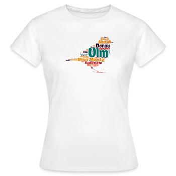 Ulmer Spatz - Frauen T-Shirt - Weiß - Vorne - AI Model Female 172 dark (172cm)