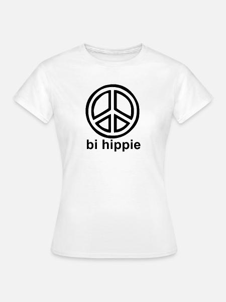 bi hippie - pride Design - Frauen T-Shirt - Weiß