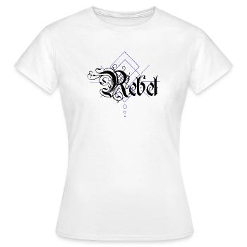 Rebel - T-shirt Femme - blanc - Devant - AI Model Female 172 dark (172cm)