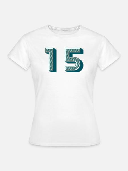 15 - Frauen T-Shirt - Weiß