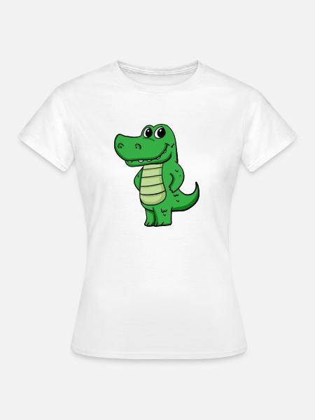 Krokodil - Frauen T-Shirt - Weiß