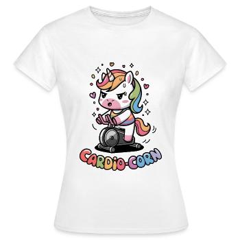 Cardio-maïs - T-shirt Femme - blanc - Devant - AI Model Female 172 dark (172cm)