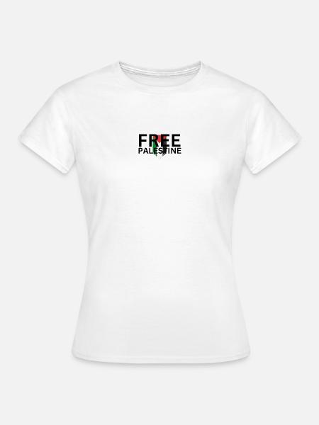Free Palestine - Frauen T-Shirt - Weiß
