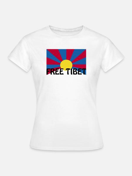 free tibet - Frauen T-Shirt - Weiß