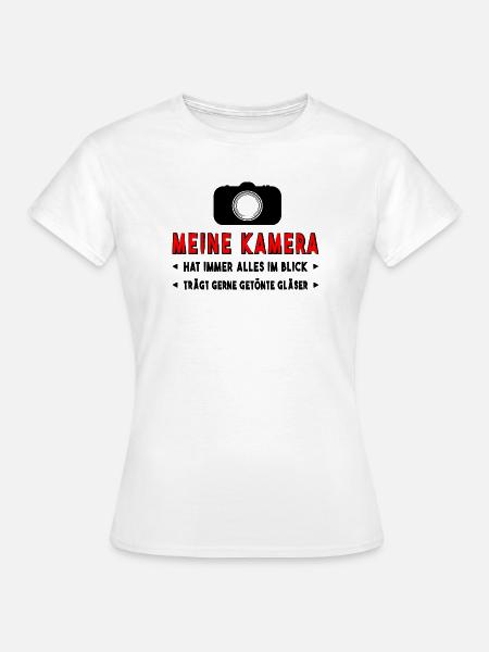 Kamera Fotograf - Frauen T-Shirt - Weiß