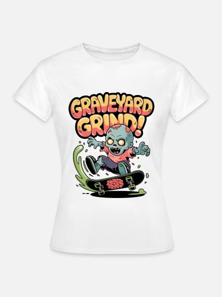Friedhofs-Grind! - Frauen T-Shirt - Weiß