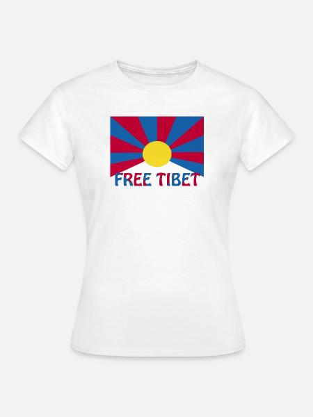 free tibet - Frauen T-Shirt - Weiß