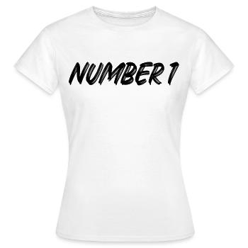 Number 1 - eins - erster - erste - 1 - Nummer 1 - Frauen T-Shirt - Weiß - Vorne - AI Model Female 172 dark (172cm)