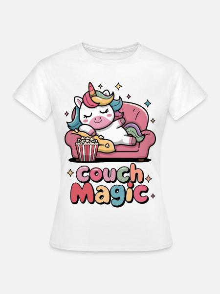 Couch-Magie - Frauen T-Shirt - Weiß