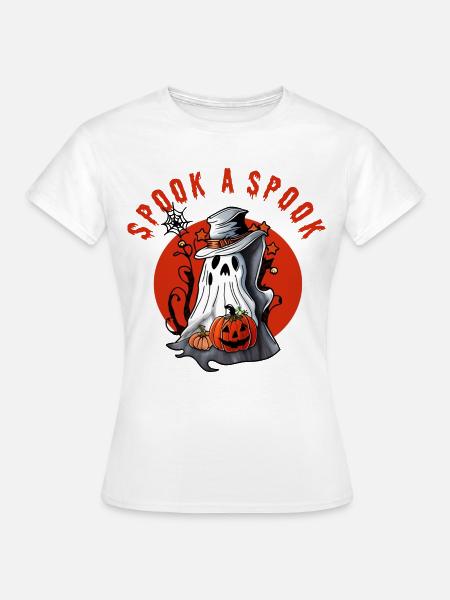 Erschrecke einen Spuk! - Frauen T-Shirt - Weiß