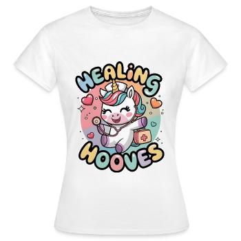 Sabots guérisseurs - T-shirt Femme - blanc - Devant - AI Model Female 172 dark (172cm)