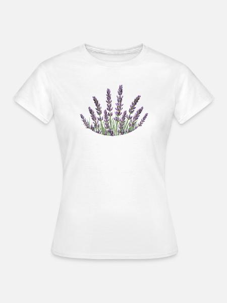 Lavendelhalme Lavendel - Frauen T-Shirt - Weiß