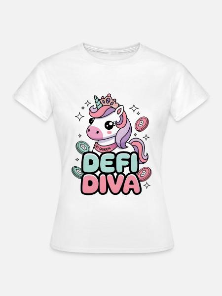 Defi Diva - Frauen T-Shirt - Weiß