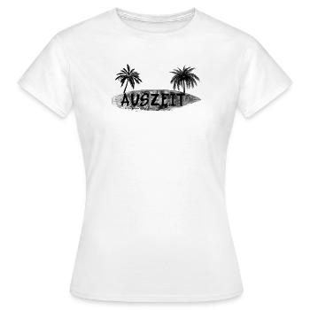 Auszeit Surfbrett - Frauen T-Shirt - Weiß - Vorne - AI Model Female 172 dark (172cm)