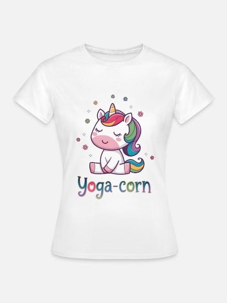 Yoga-Mais - Frauen T-Shirt - Weiß