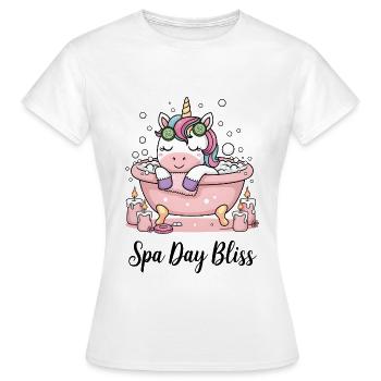 Spa Day Bliss. - Women's T-Shirt - white - Front - AI Model Female 172 dark (172cm)