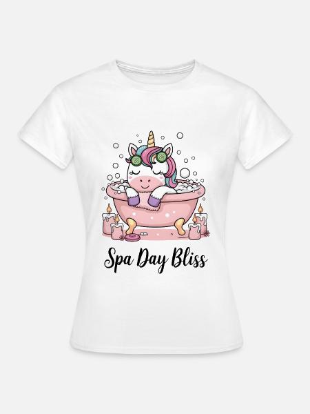 Journée au spa Bliss. - T-shirt Femme - blanc