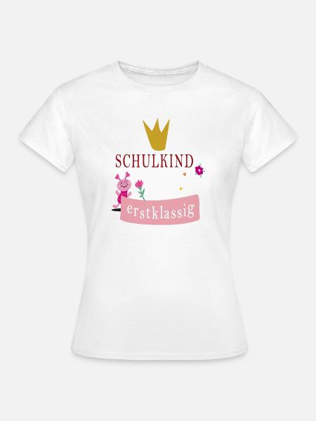 Schulkind erstklassig - Frauen T-Shirt - Weiß