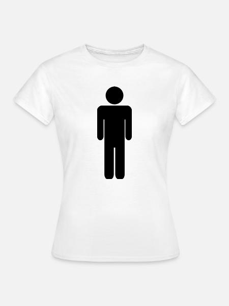 Mann - Frauen T-Shirt - Weiß